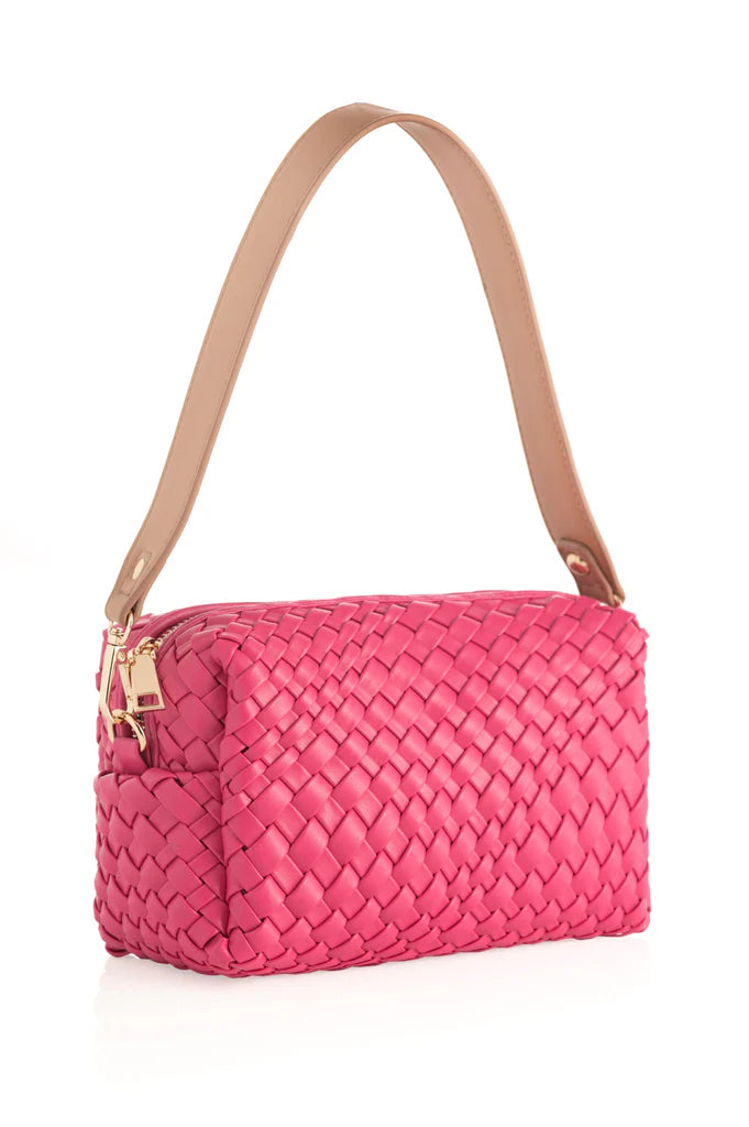 Blythe Boxy Cross-Body Bag, Magenta