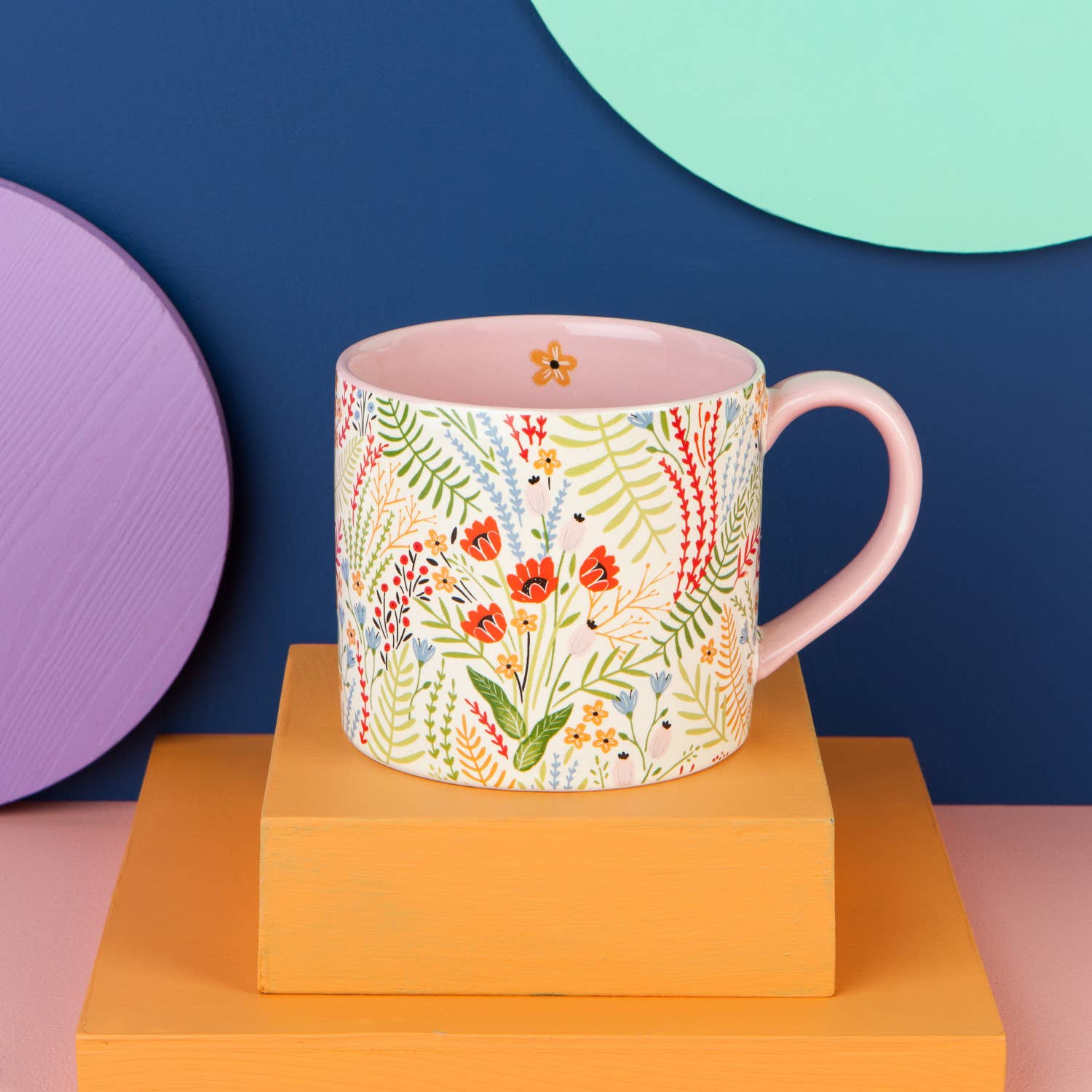 Bouquet Mug in a Box: Multi-Colored