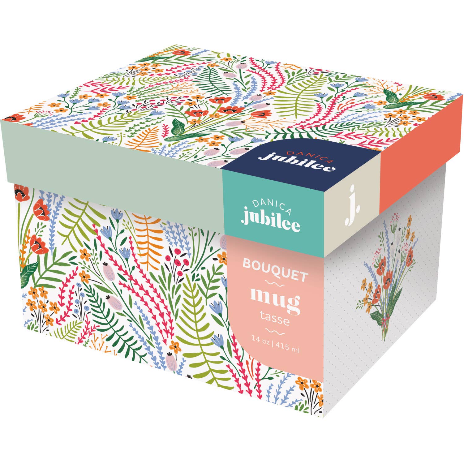 Bouquet Mug in a Box: Multi-Colored