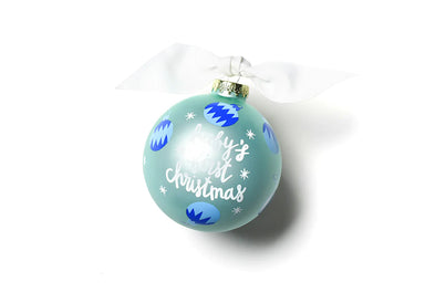 Blue Baby's First Christmas Ornament