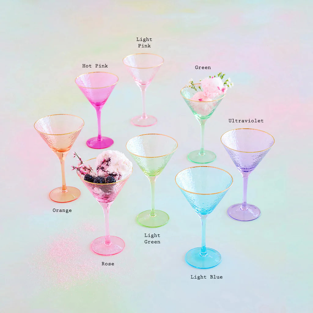 Rainbow Martini Glasses