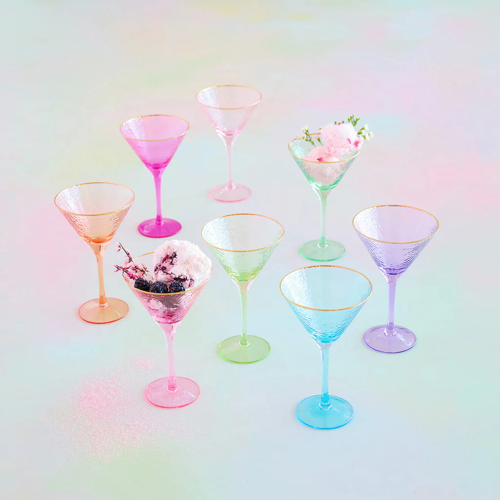 Rainbow Martini Glasses