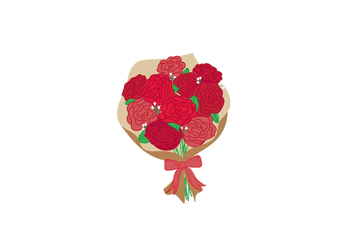 Roses are Red Bouquet Mini Attachment