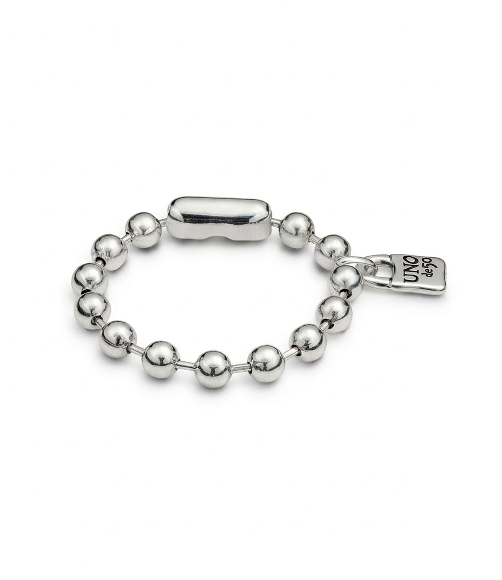Beaded bracelet with padlock