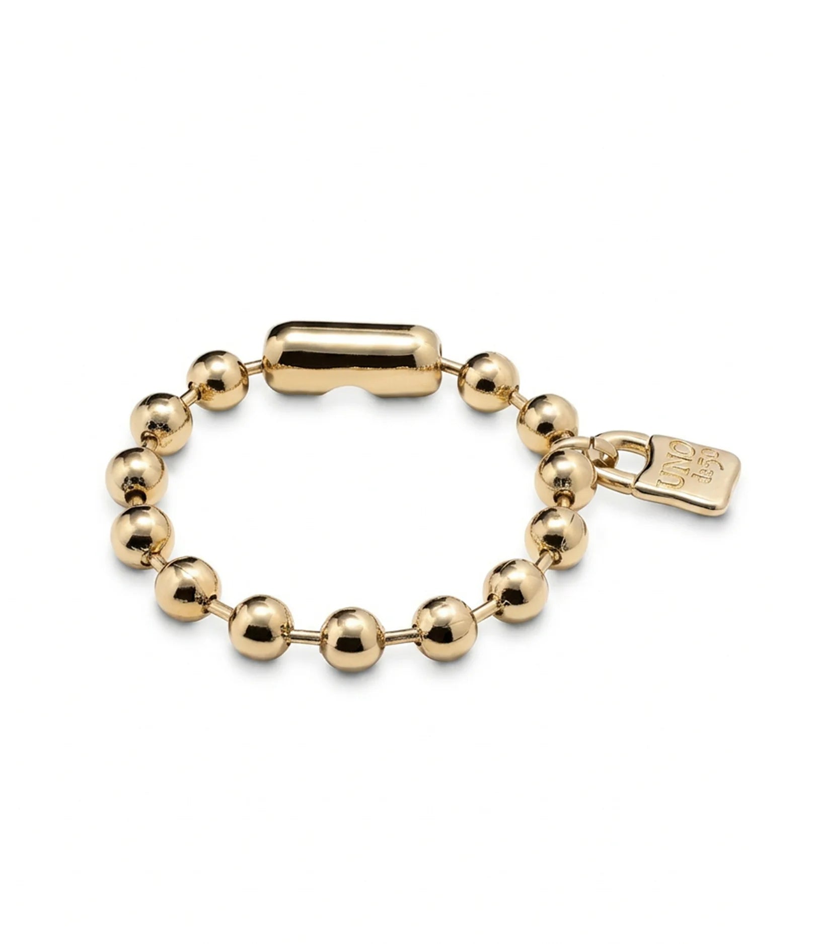 Beaded bracelet with Padlock