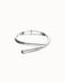 Bangle bracelet with intertwined organic shapes