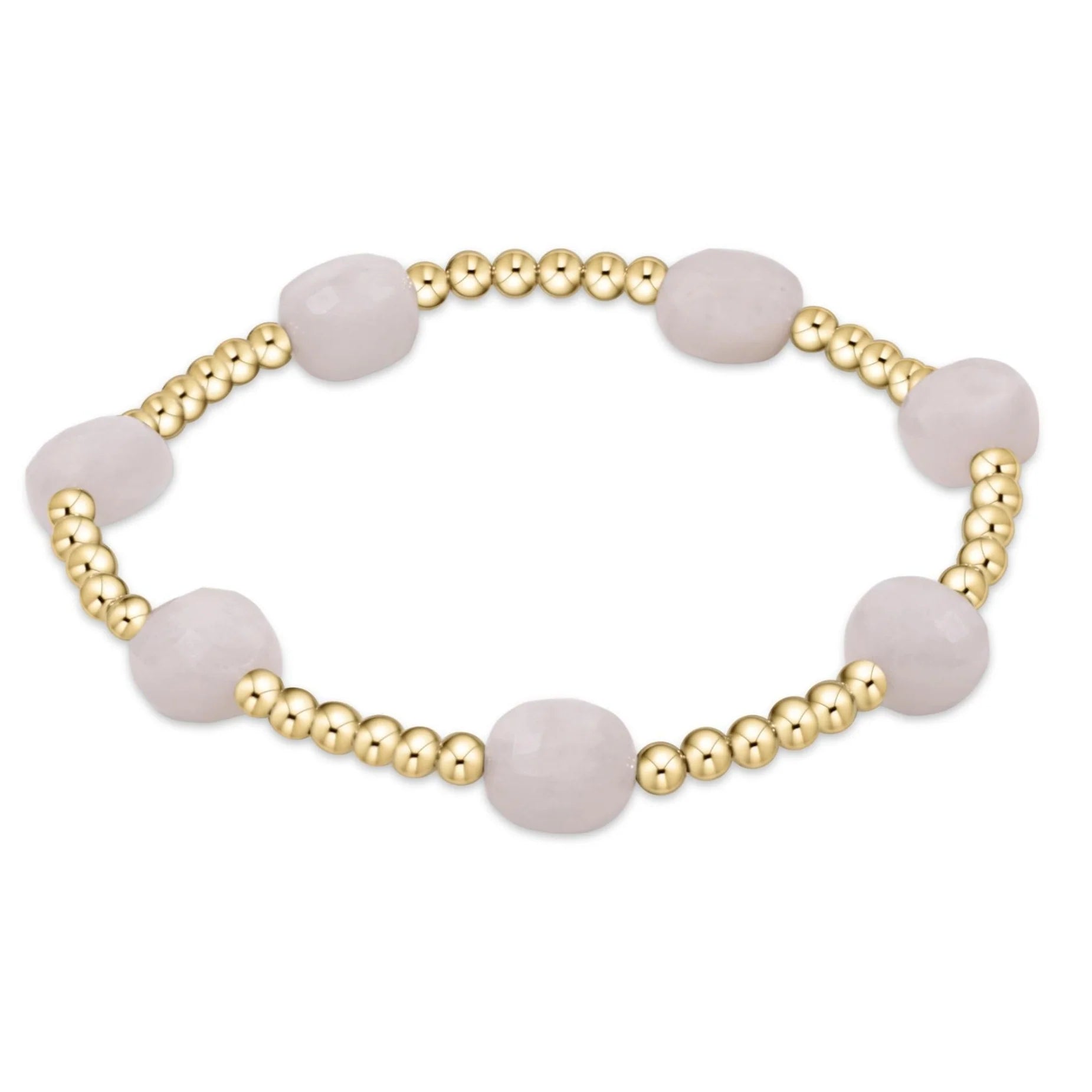 enewton Admire Gold 3mm Beaded Bracelet, moonstone