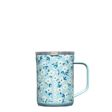 Corkcicle Ditsy Floral Blue 16oz Mug