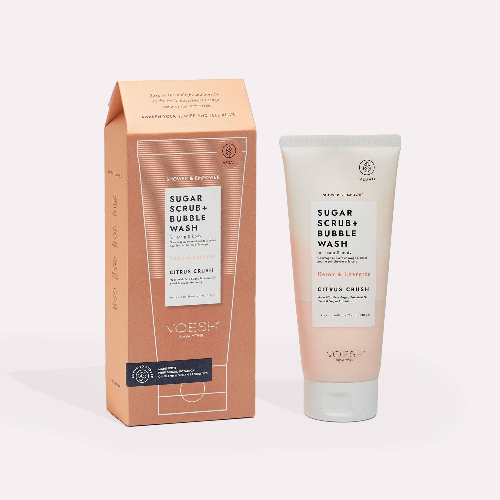 Sugar Scrub + Bubble Wash Citrus Crush: Single