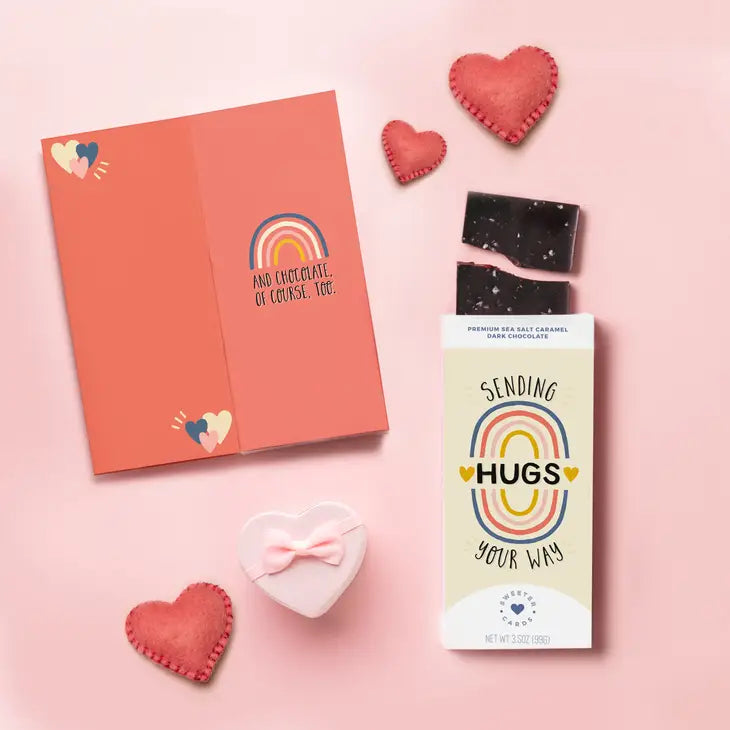 Sending Hugs Your Way Greeting Card w/Chocolate