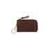 LENNON CARD CASE/KEY RING,CHOCOLATE