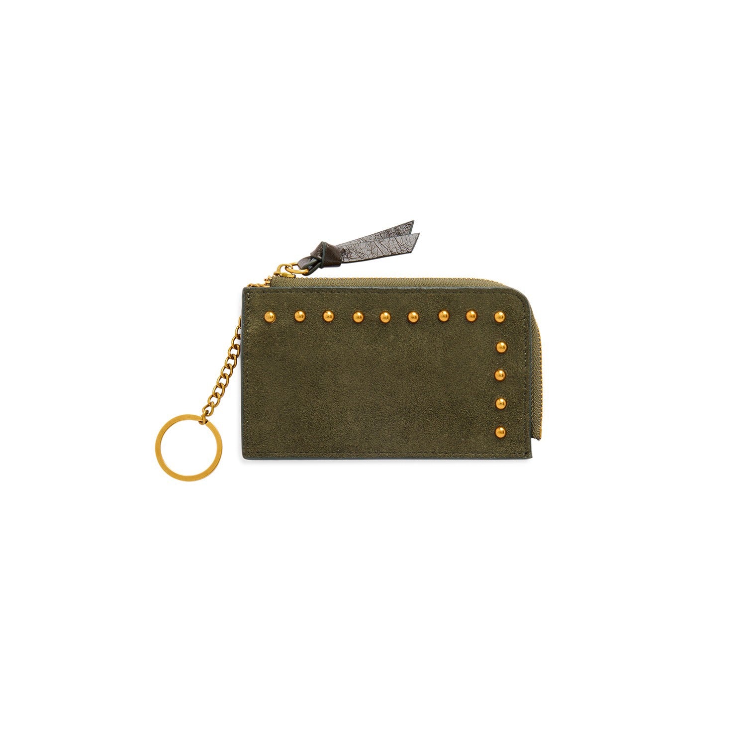LENNON CARD CASE/KEY RING,OLIVE