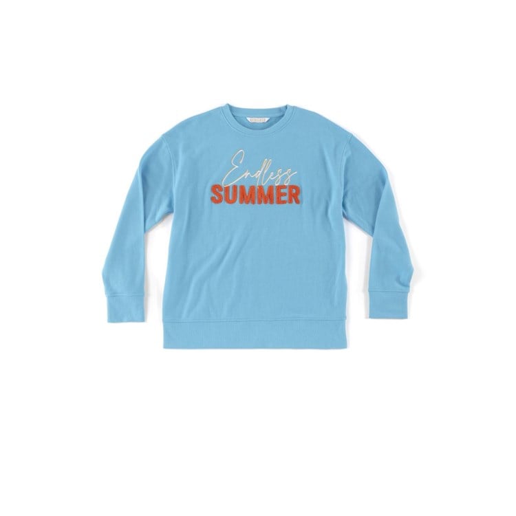 ENDLESS SUMMER SWEATSHIRT MEDIUM,AQUA