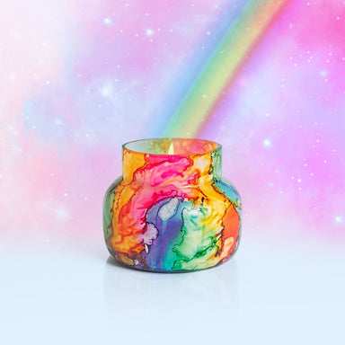 Volcano Rainbow Watercolor Petite Candle