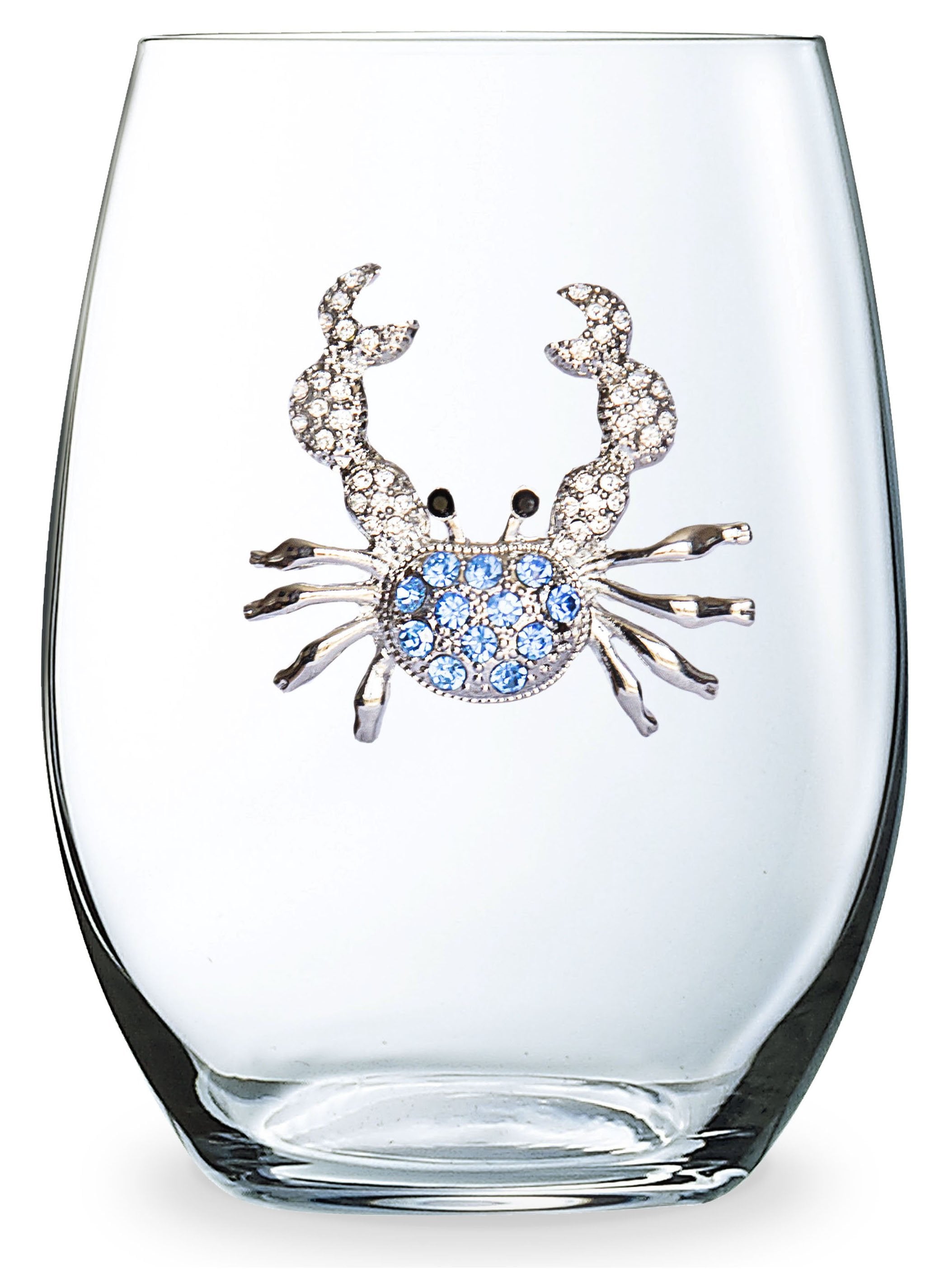 Blue Crab Jeweled Stemless Blue Crab
