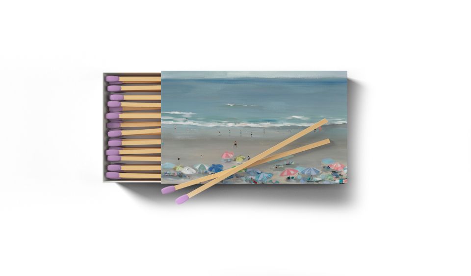 Kim Hovell Collection - Beach Cabana Design Tabletop Matches