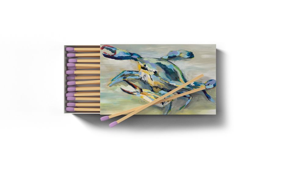 Kim Hovell Collection - Crab Design Tabletop Matches