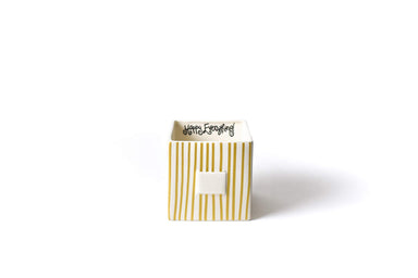 Gold Stripe Mini Nesting Cube Medium