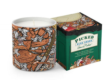 Picked - Blue Crabs Boxed Candle - Kim Hovell Collection